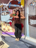 For The Wind Tube Top in Brown