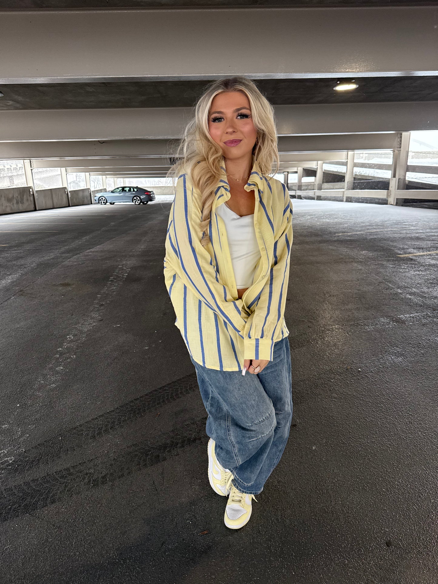 Buttered Blueberries Button-Up