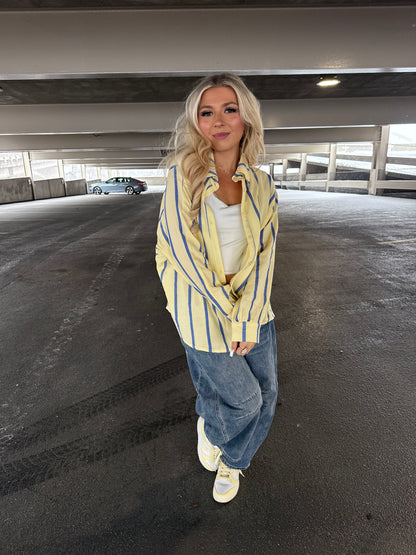 Buttered Blueberries Button-Up