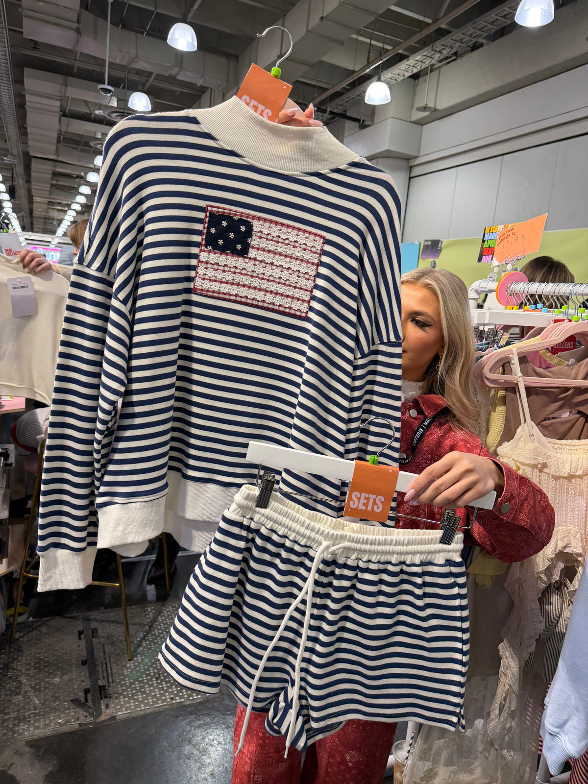 Crochet Flag Mockneck