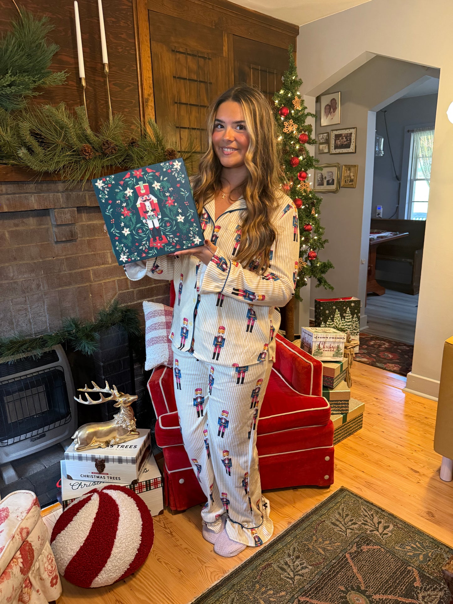 Nutcracker Jammies in Butter (SOLD TOGETHER)