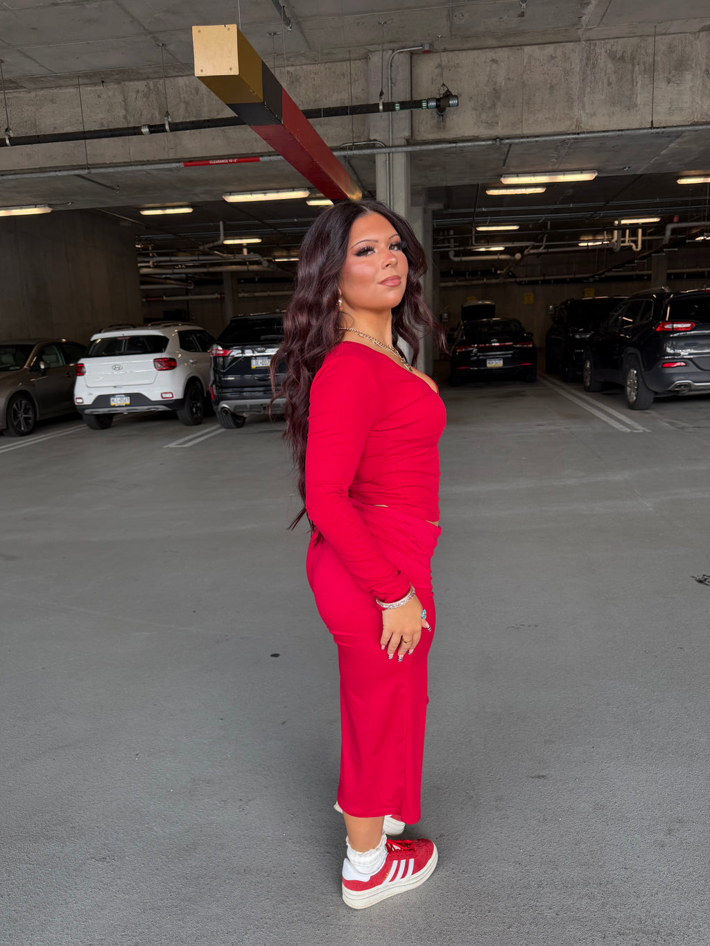 Grab A Gaucho Pant in Red