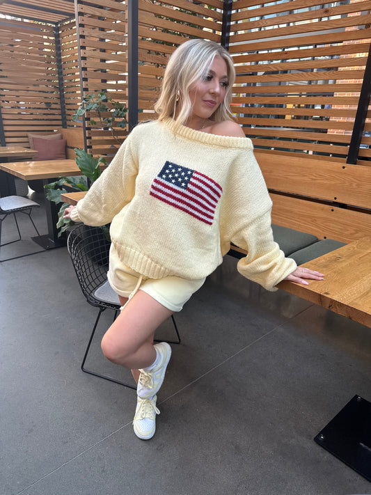 Brandi Girl Yellow Flag Sweater