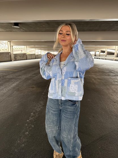 Patchwork Blues Puffer