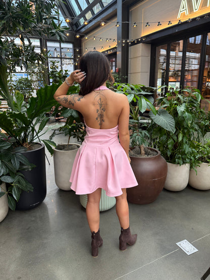 Melrose Pink Bodice Dress