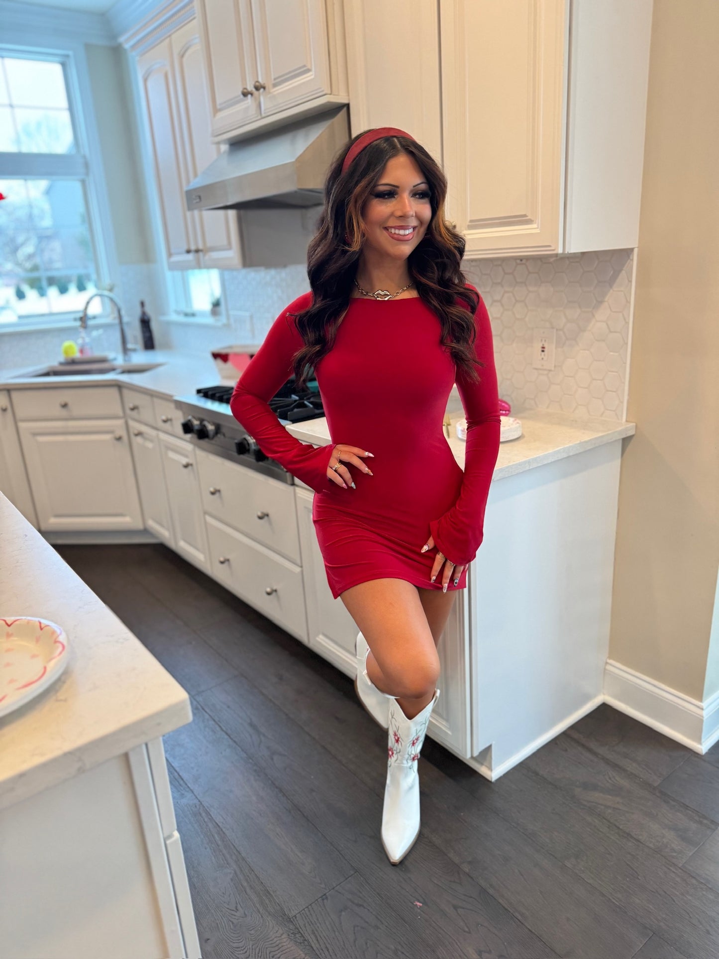 Date Night Classic Red Dress