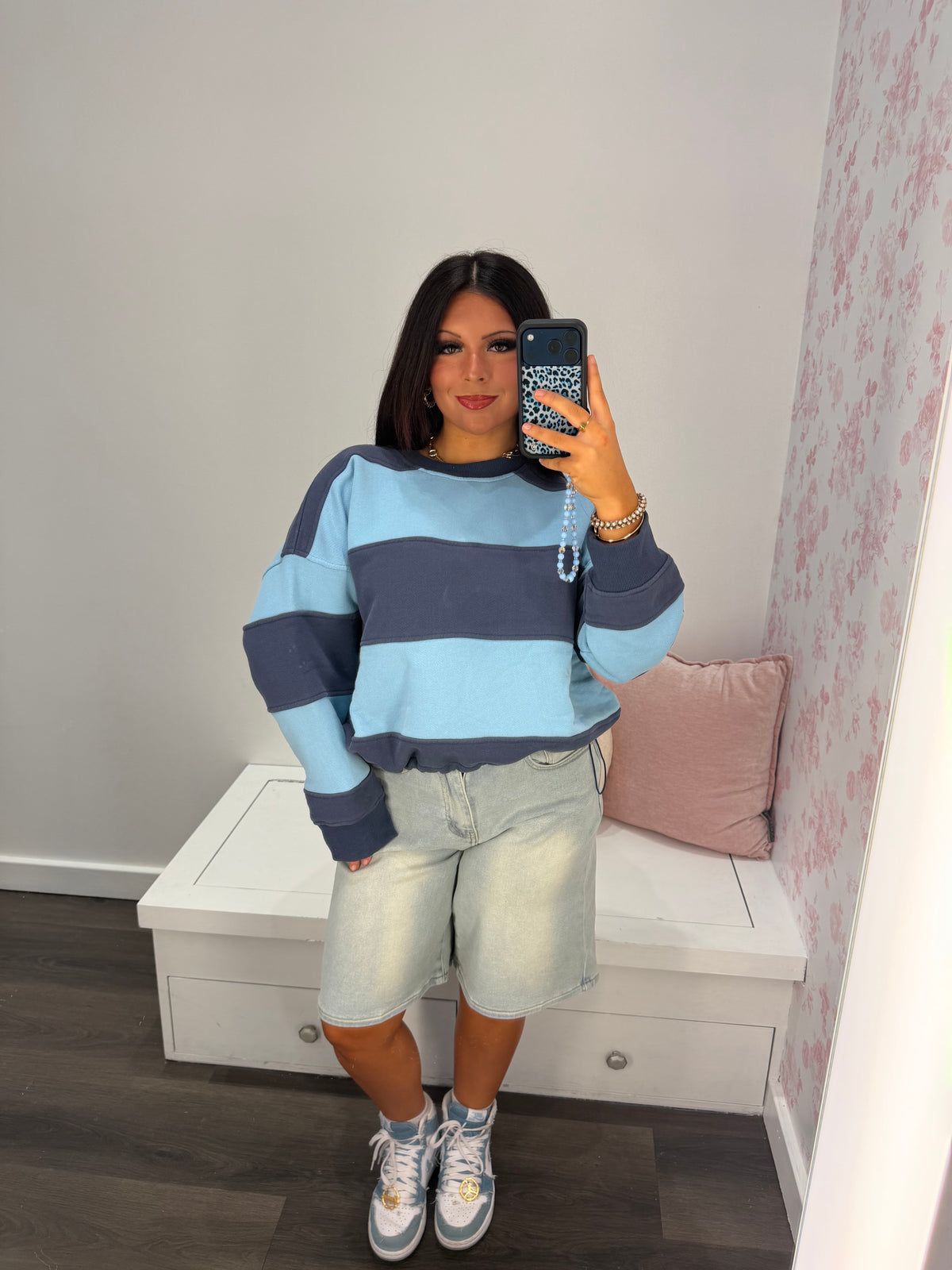 Carmine Stripe Pullover