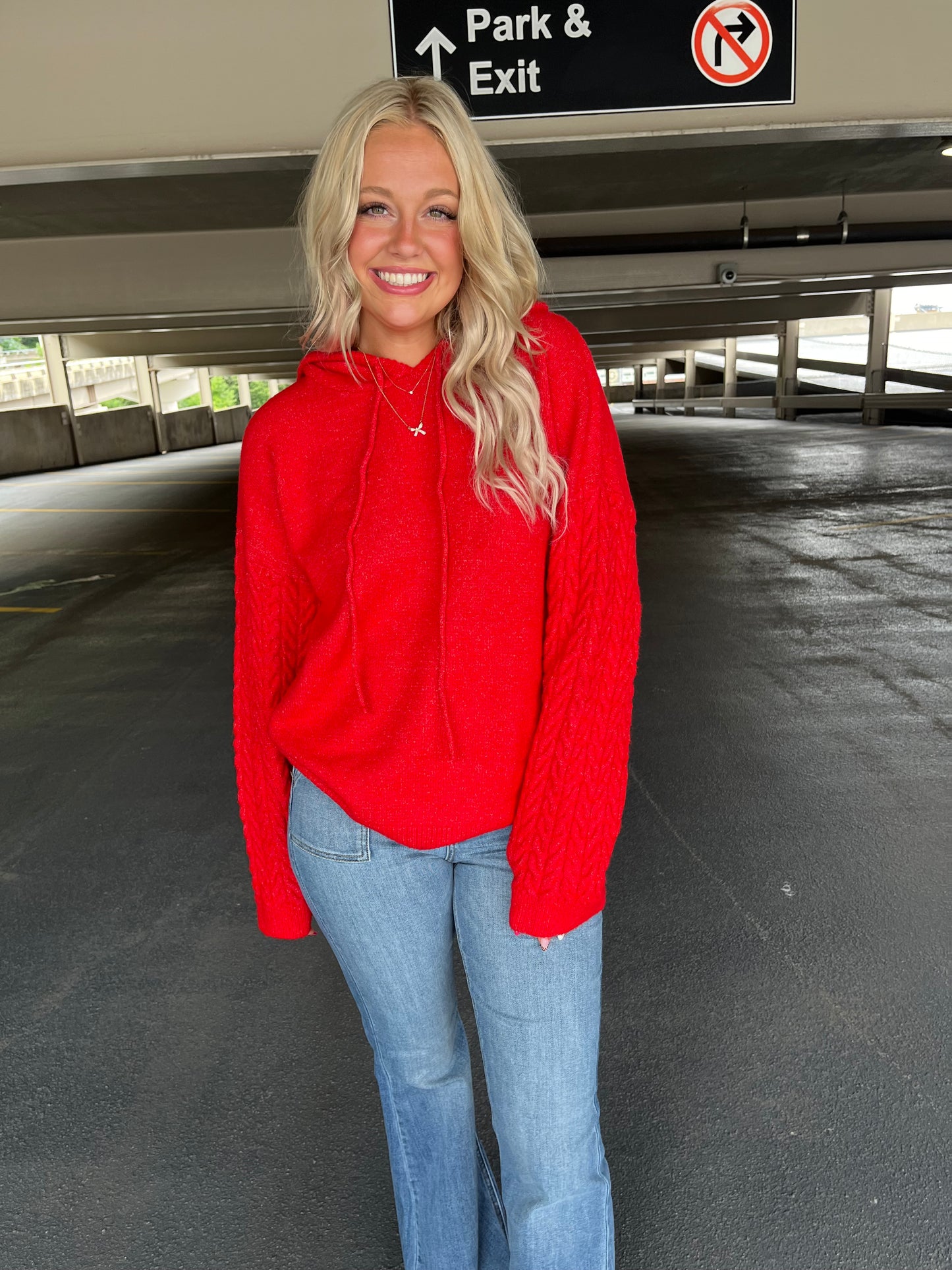 Hopeless Romantic Hoodie in Red