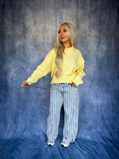 Barrel Style Sweater in Yellow