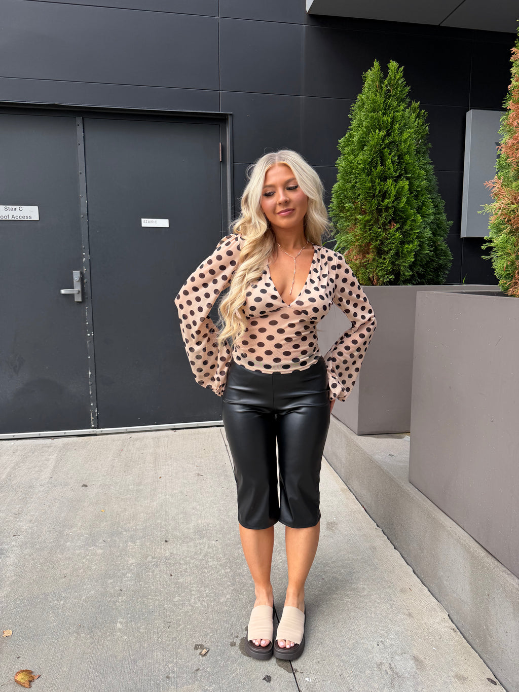 Little Sabrina Leather Capri