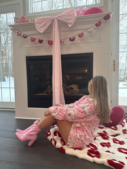 Please Patchwork Set Blush Crew