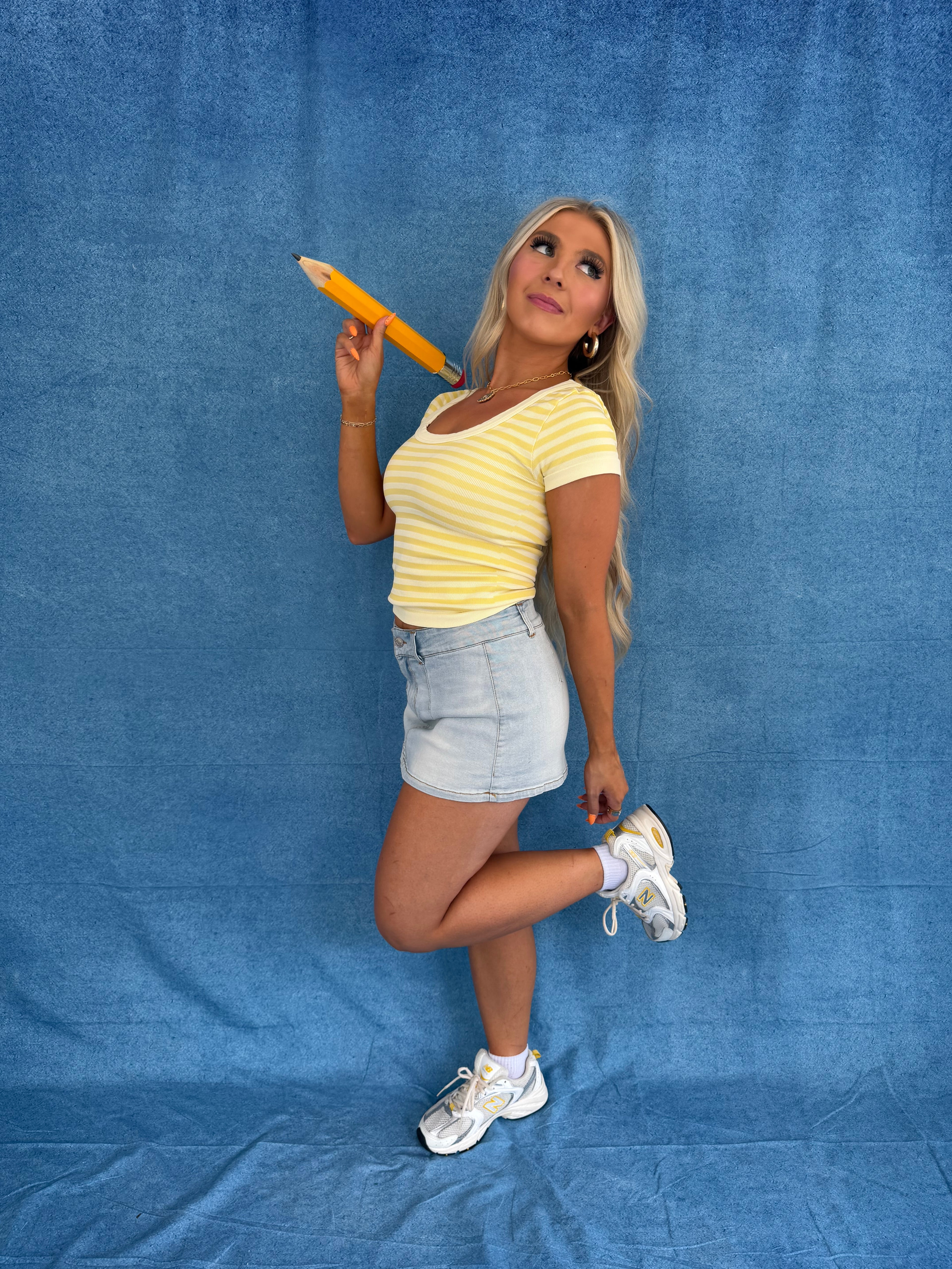 Sugar Scoop Tee in Banana