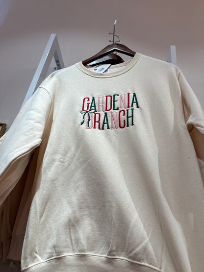 Holly Jolly Gardenia Crewneck