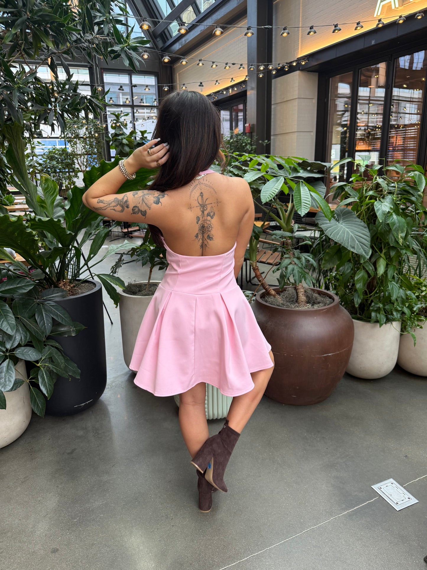 Melrose Pink Bodice Dress