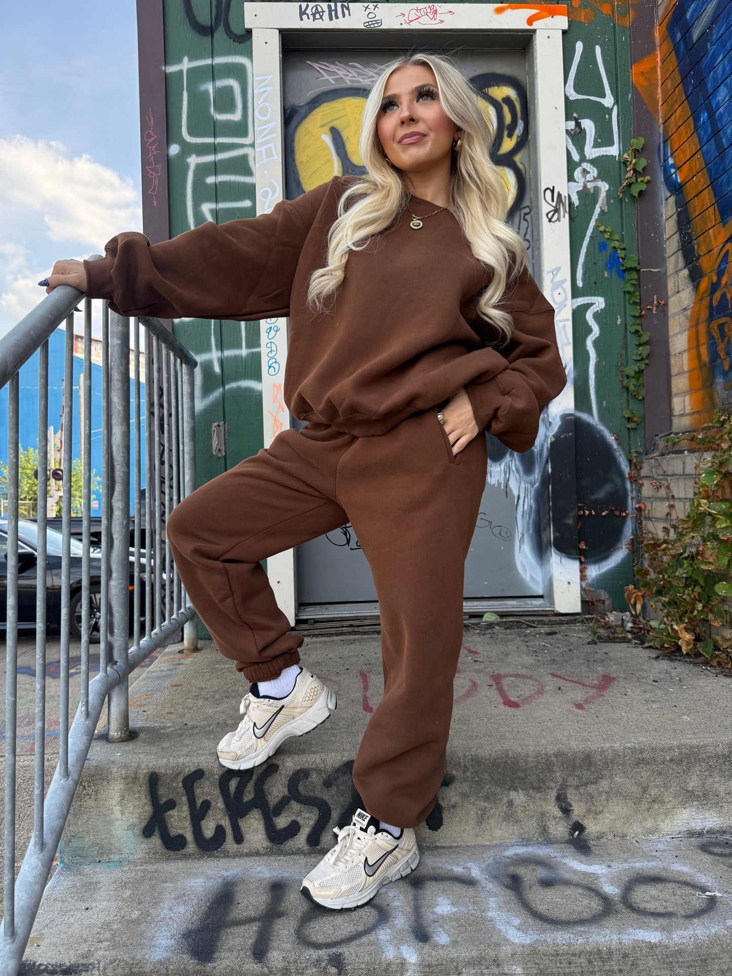 So Fetch Sweatpants in Brown