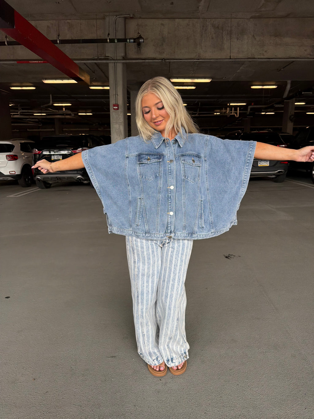 Denim Doll Cape Jacket