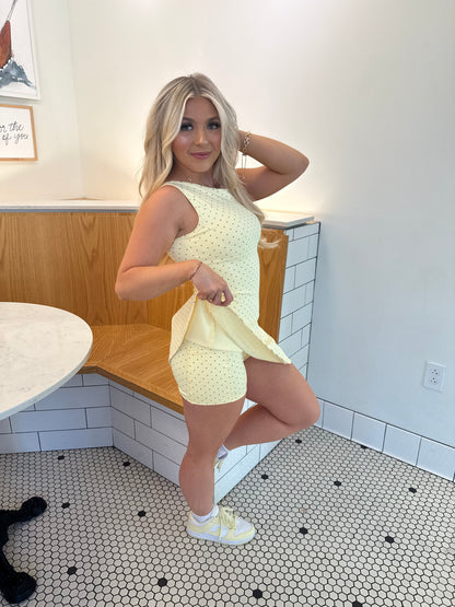 Bonjour Polka Dot Dress YELLOW