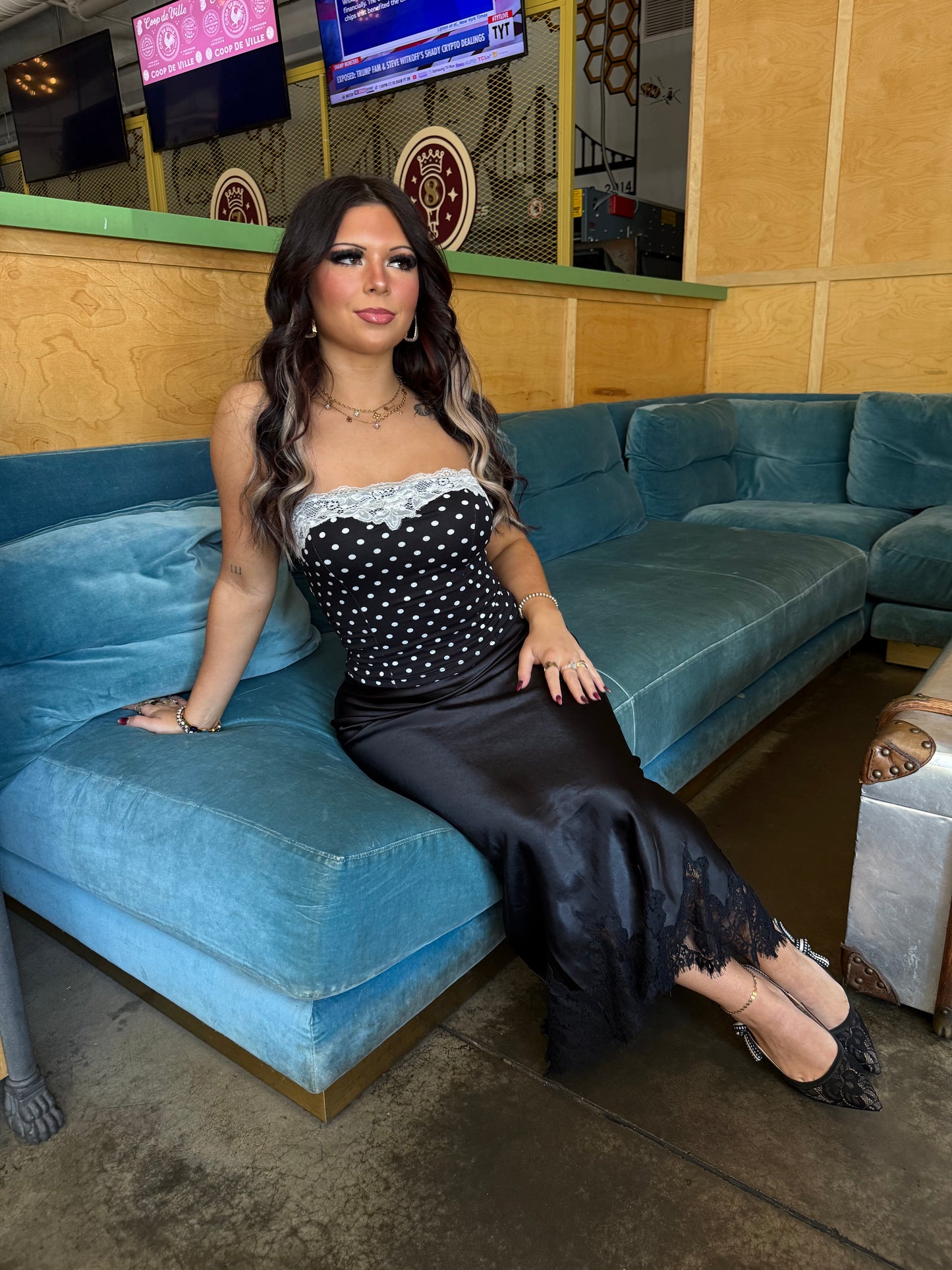 Solute Silk Skirt in Onyx