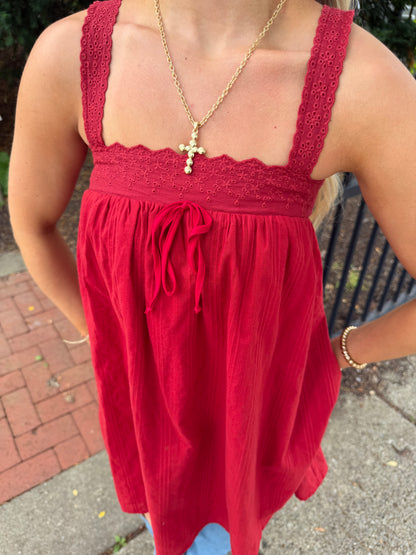 Western Sabrina Mini Dress