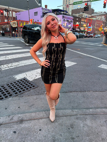 Long Live Cowgirls West Dress Black