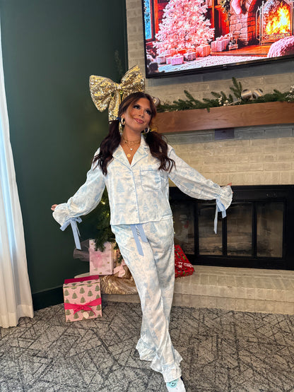 Blue Christmas Jammies (SOLD TOGETHER)