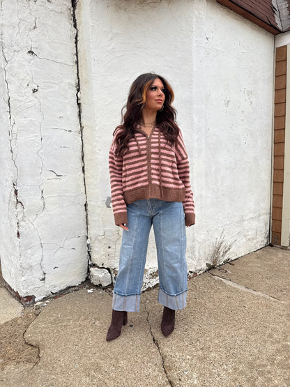 The COZIEST Zip-Up in Brown