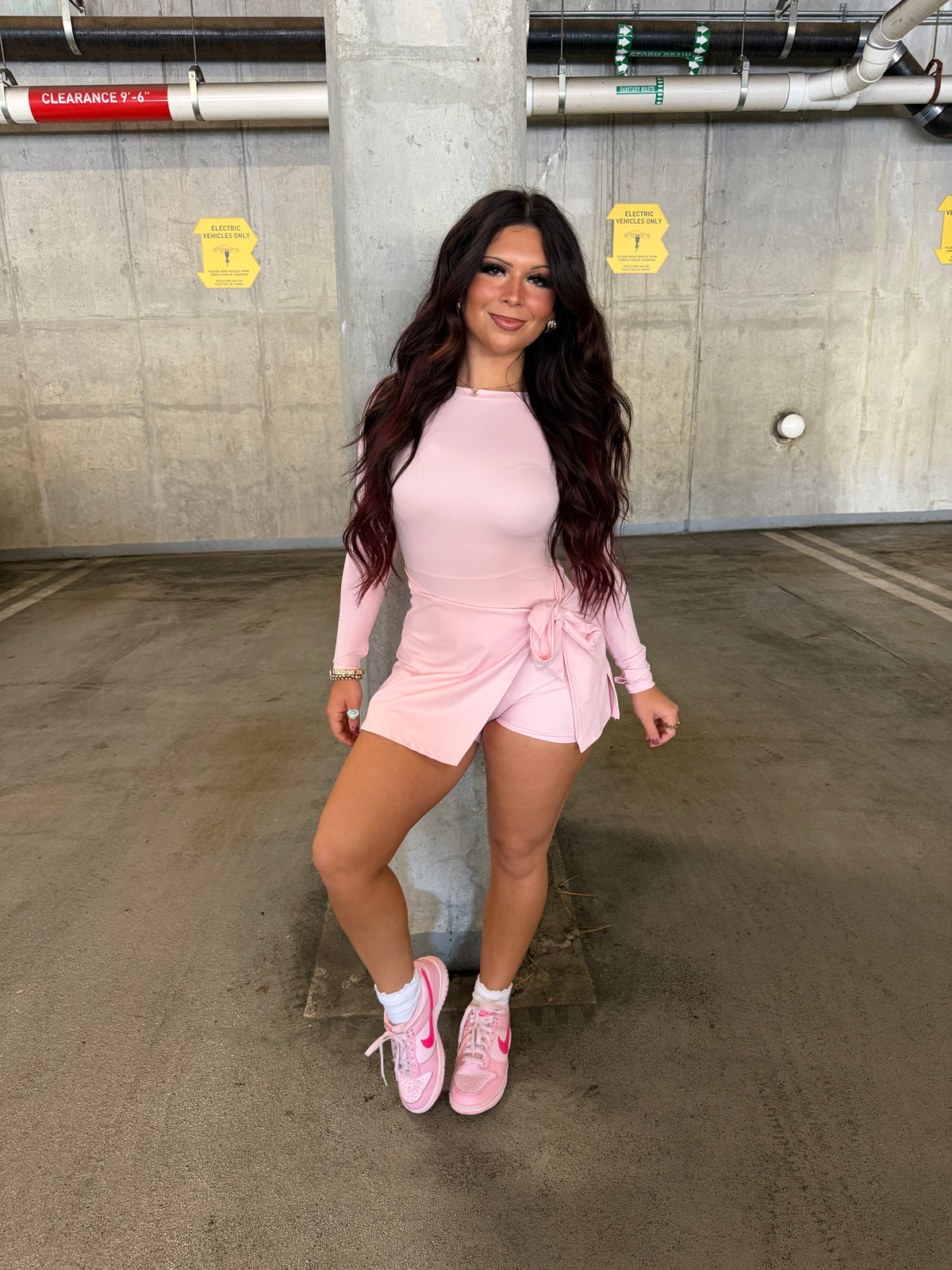 Daffy Pale Pink Active Dress