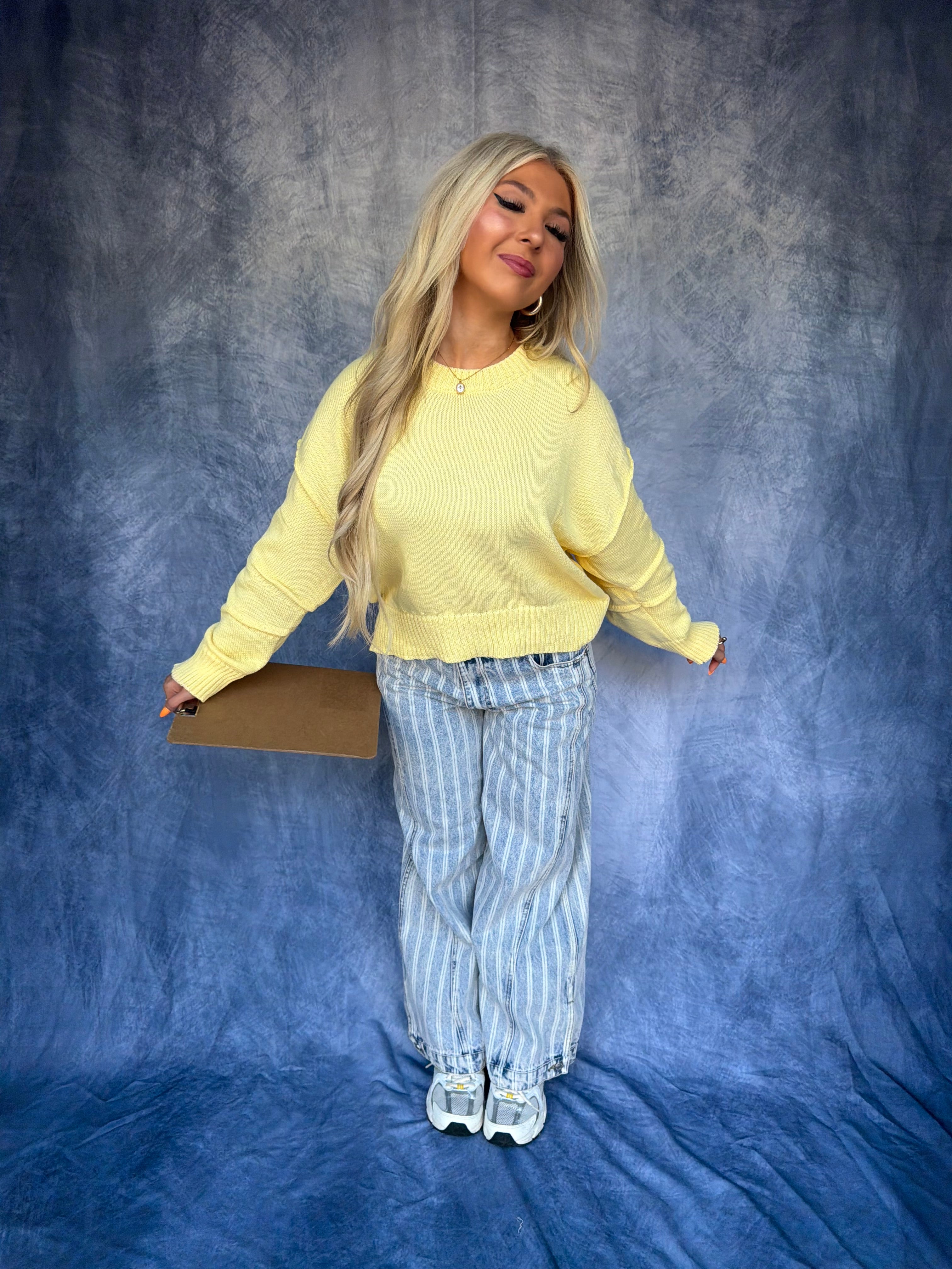 Barrel Style Sweater in Yellow