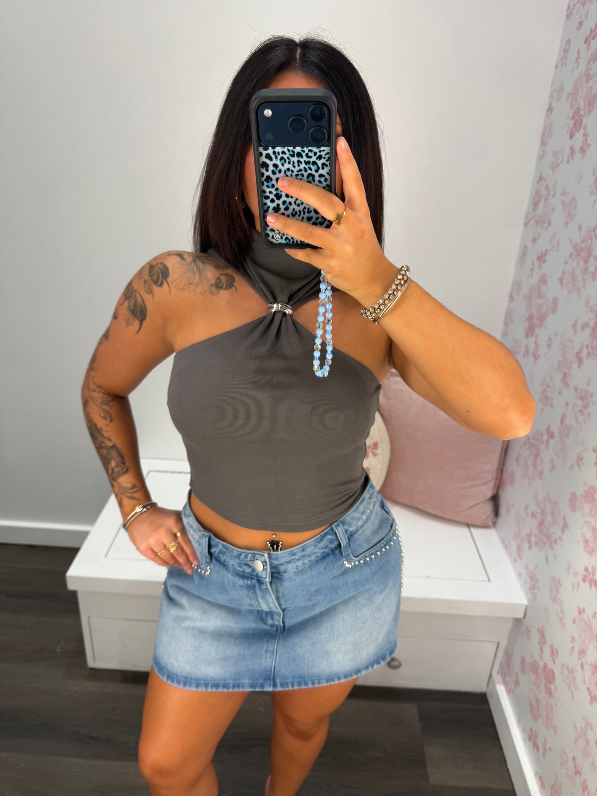 Heavenly Halter Ring Top