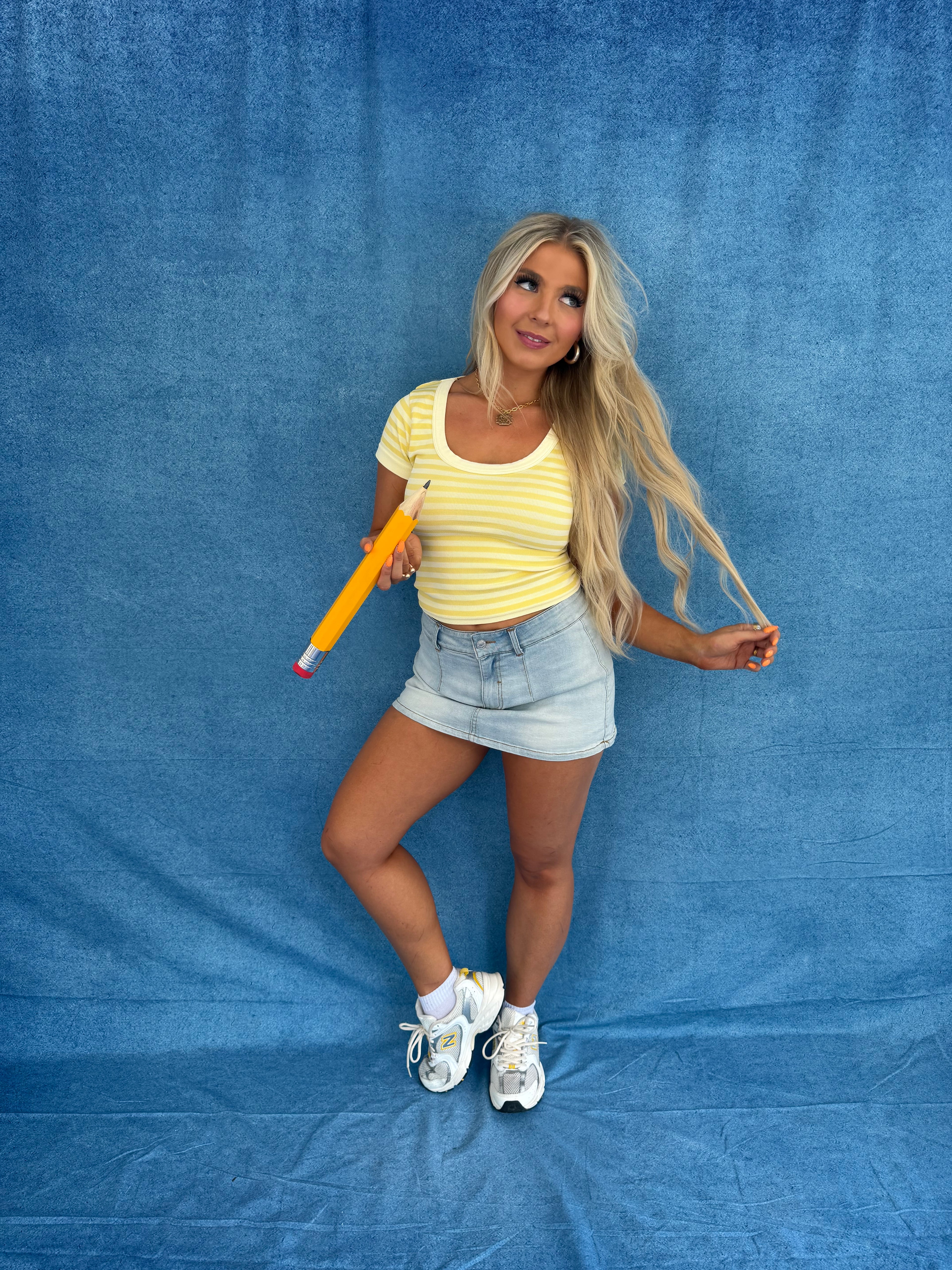 Sugar Scoop Tee in Banana