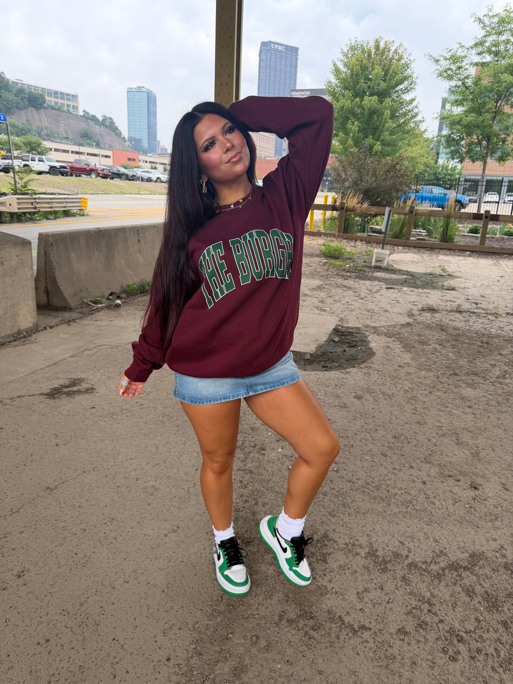 The Burgh 412 Crew Maroon/Green