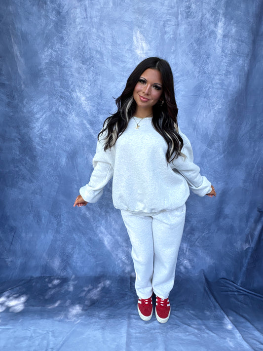 So Fetch Sweatshirt in Heather White