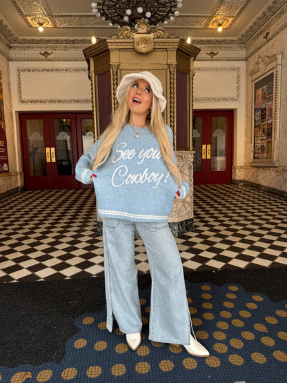 Baby Blues Cowboy Sweater