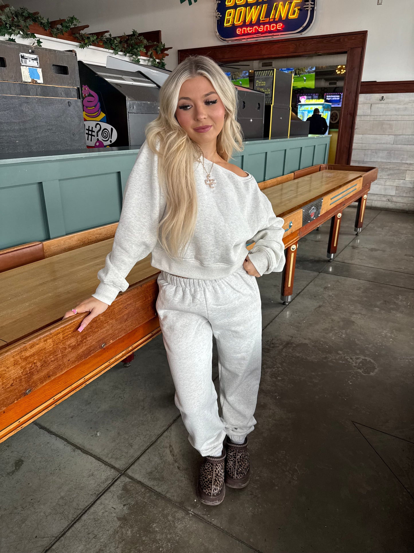 So Fetch One Shoulder Top in Heather White