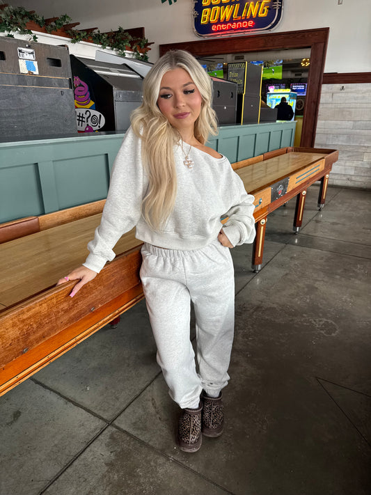 So Fetch Sweatshirt in Heather White