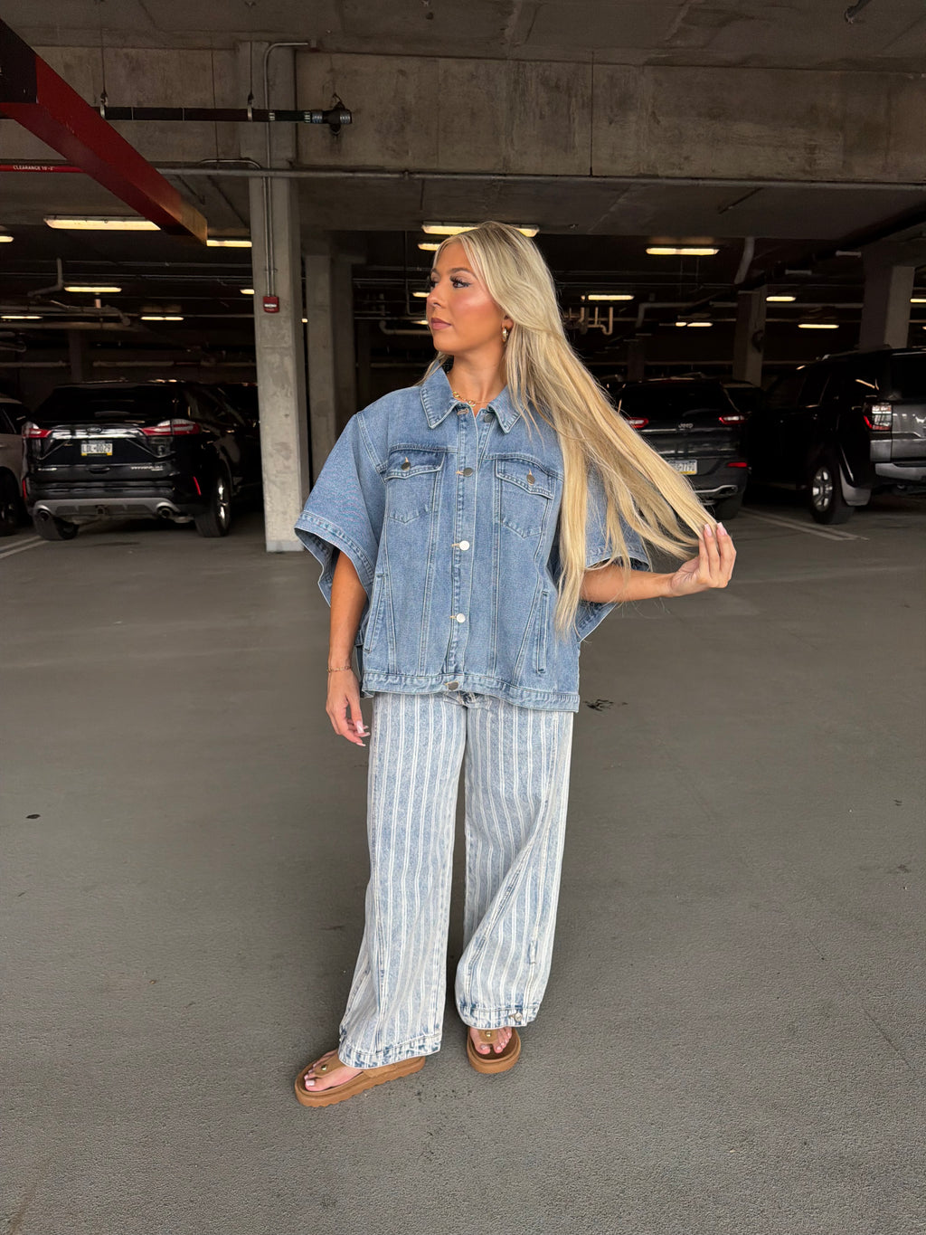 Denim Doll Cape Jacket
