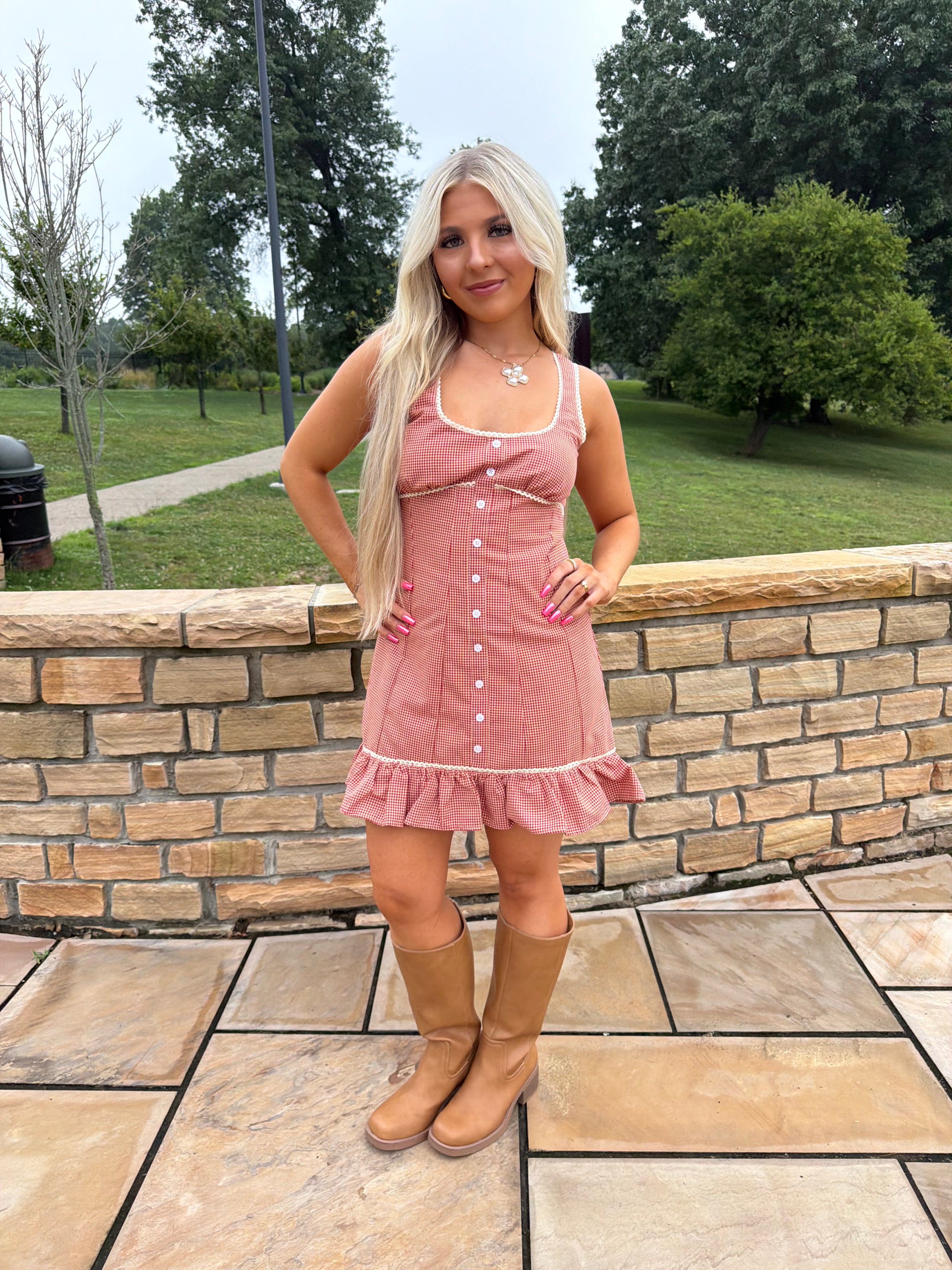 Sab Mini Dress in Red