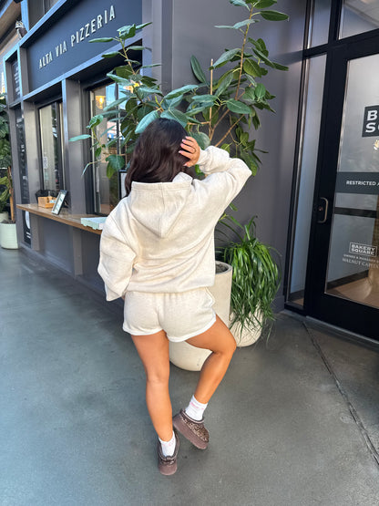 So Fetch Low Rise Shorts in Oat