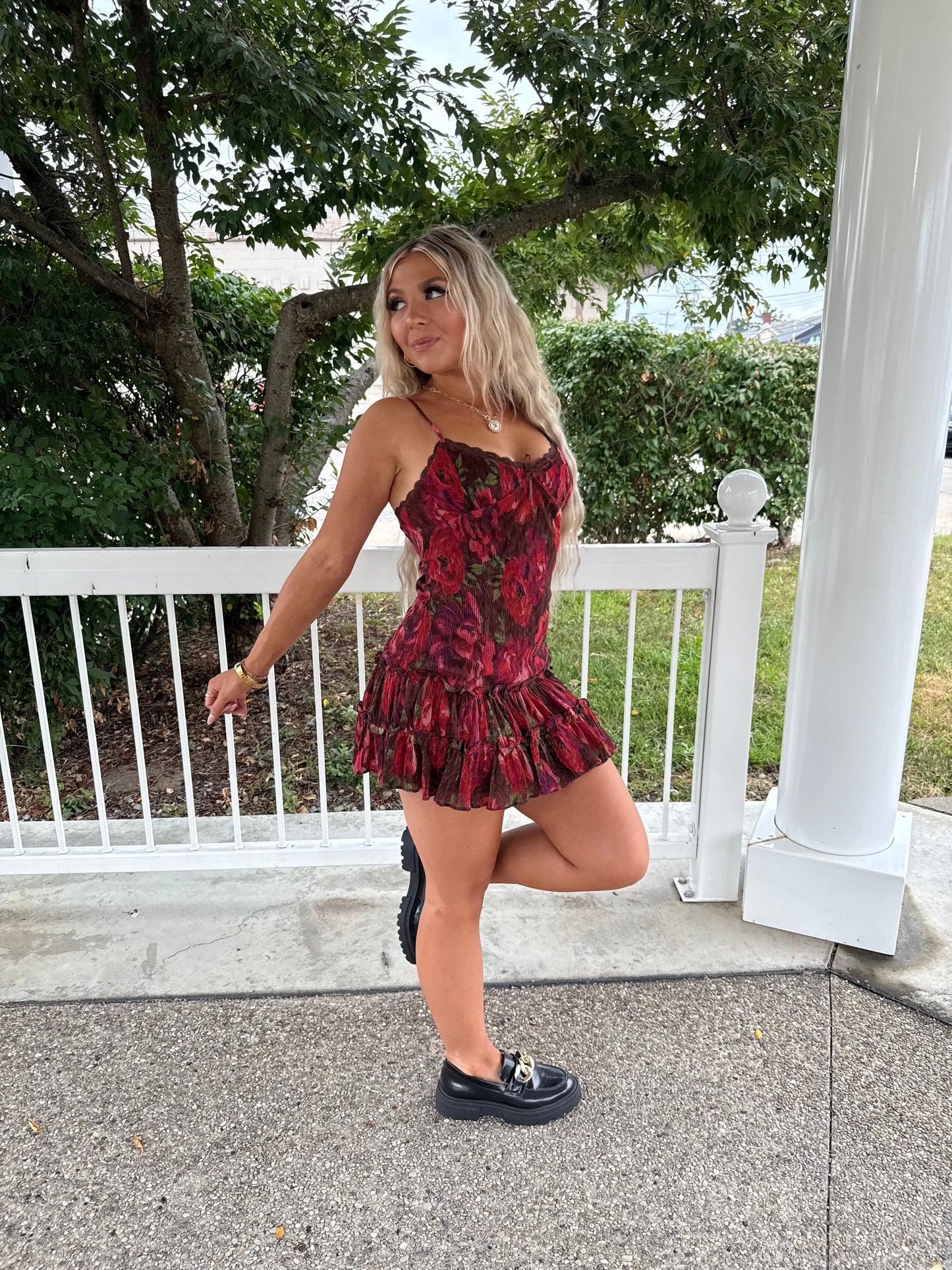 Fall Feelings Floral Dress