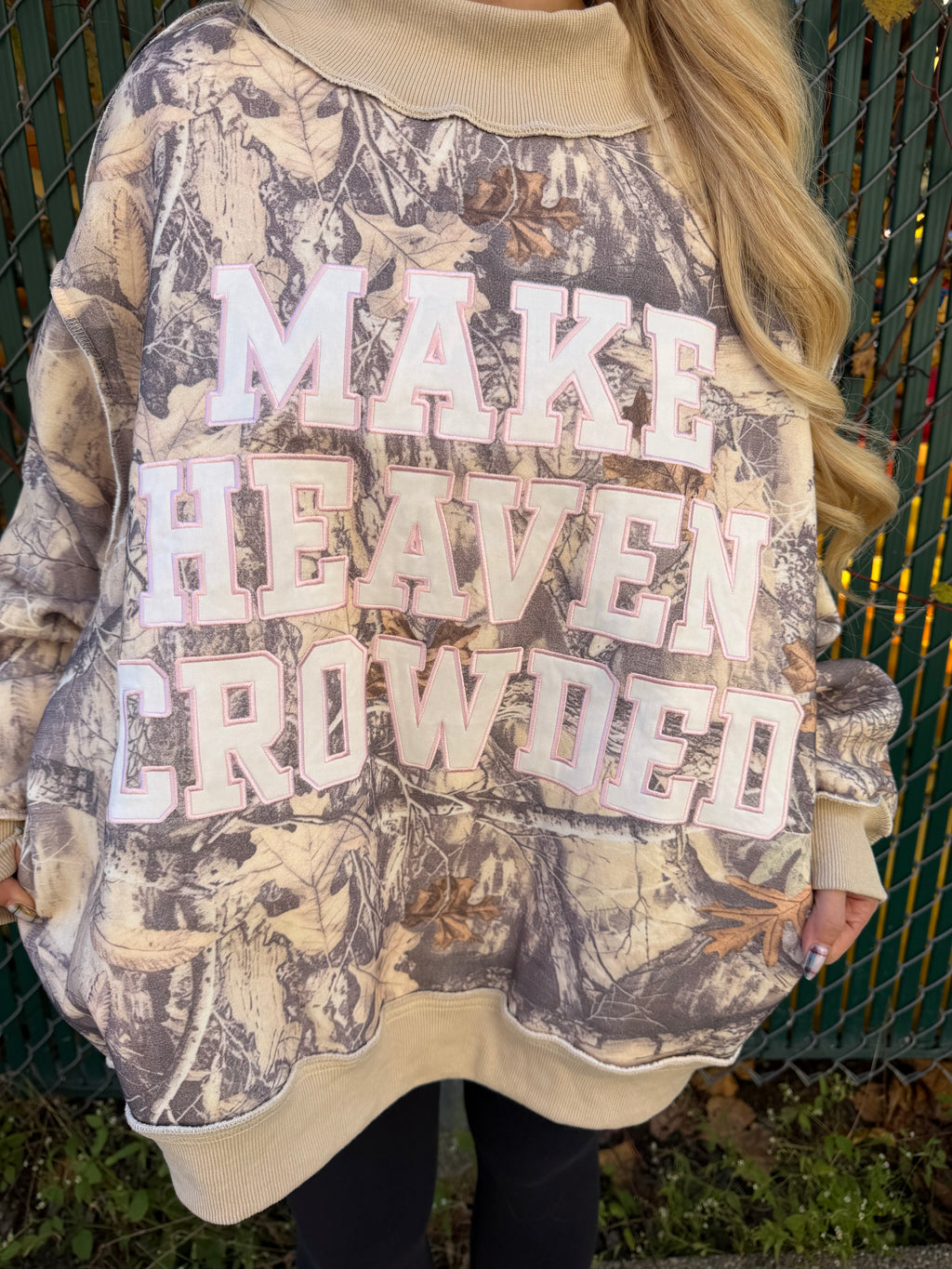 Camo Make Heaven Crowded Mockneck