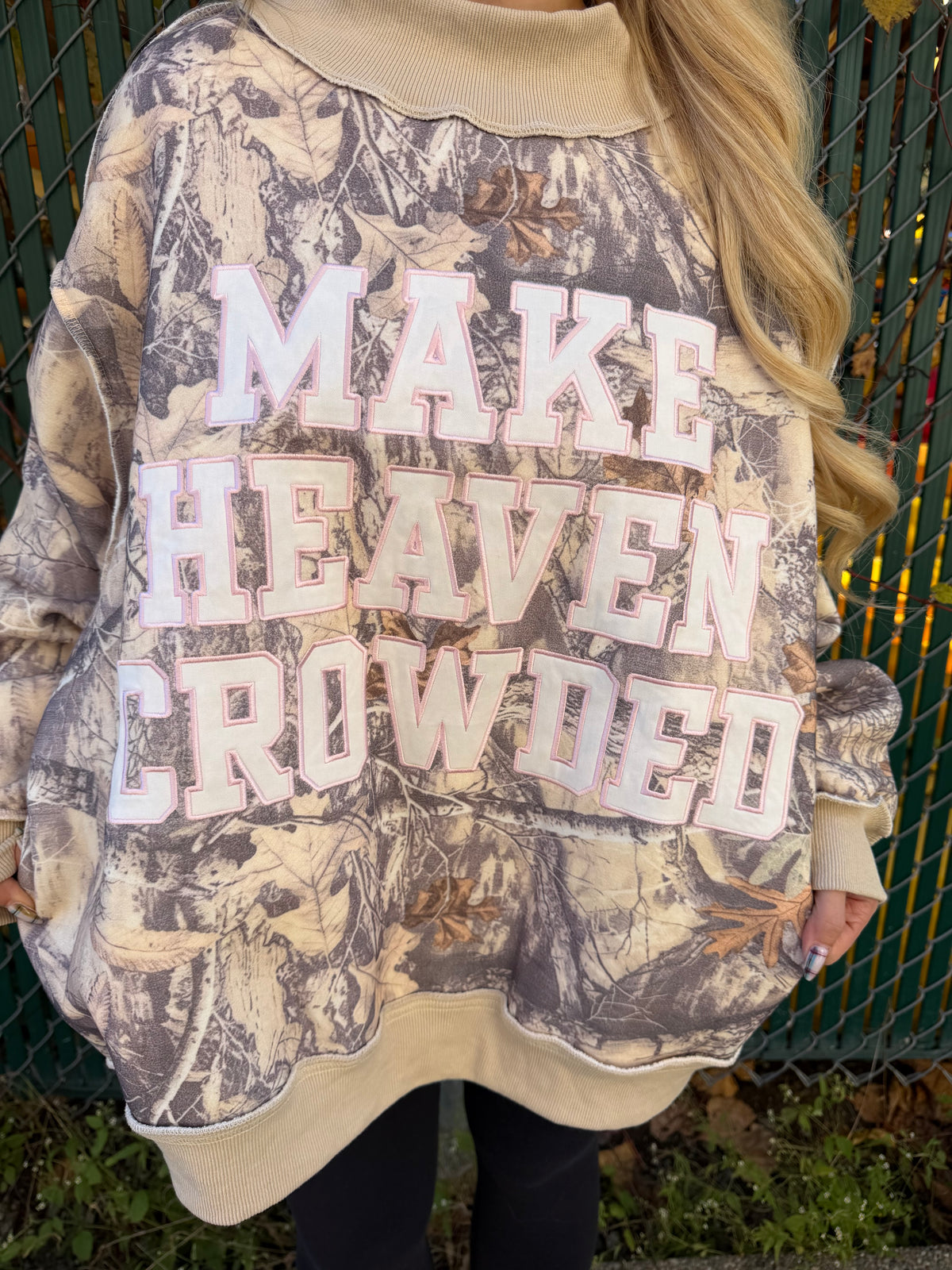 Camo Make Heaven Crowded Mockneck