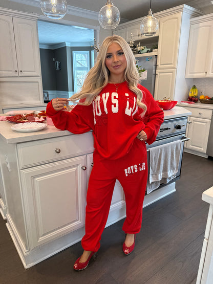 Boys Lie Red Bow Sweatpant
