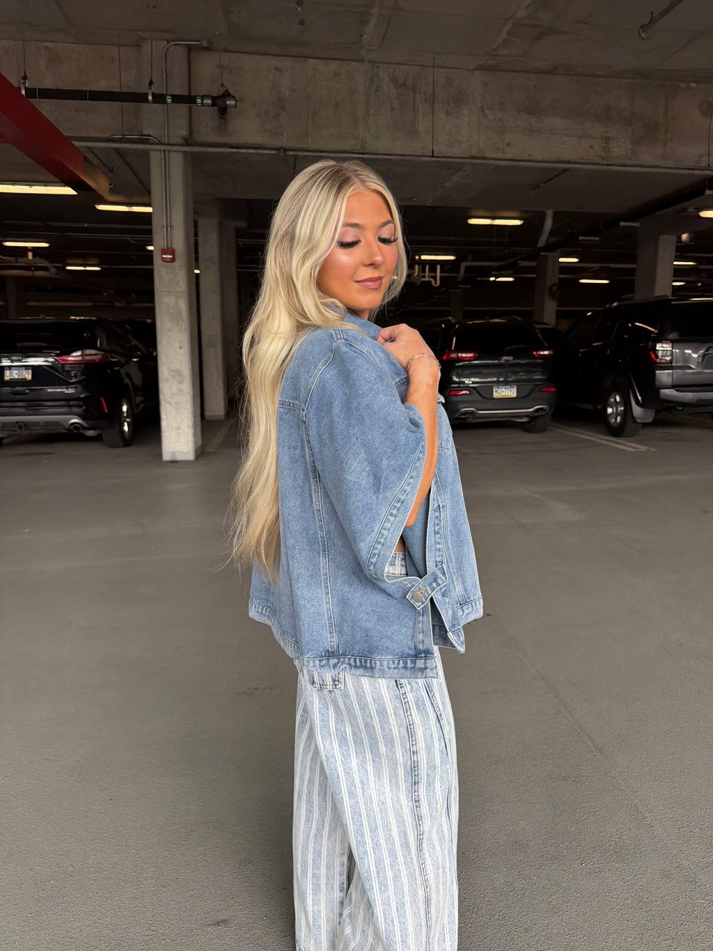 Denim Doll Cape Jacket