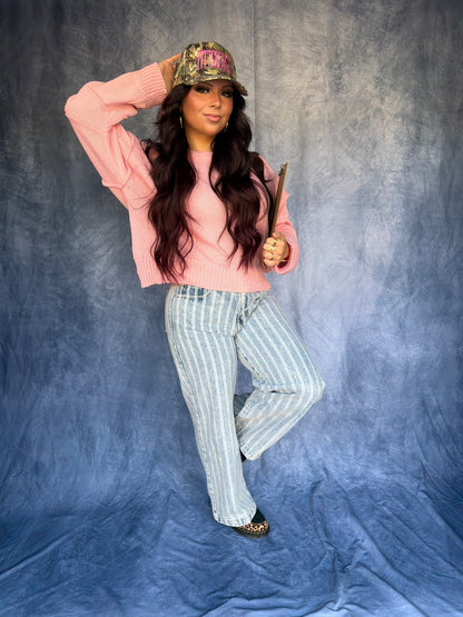Barrel Style Sweater in Pink