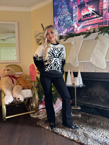 Cookies N Cream Snowflake Sweater