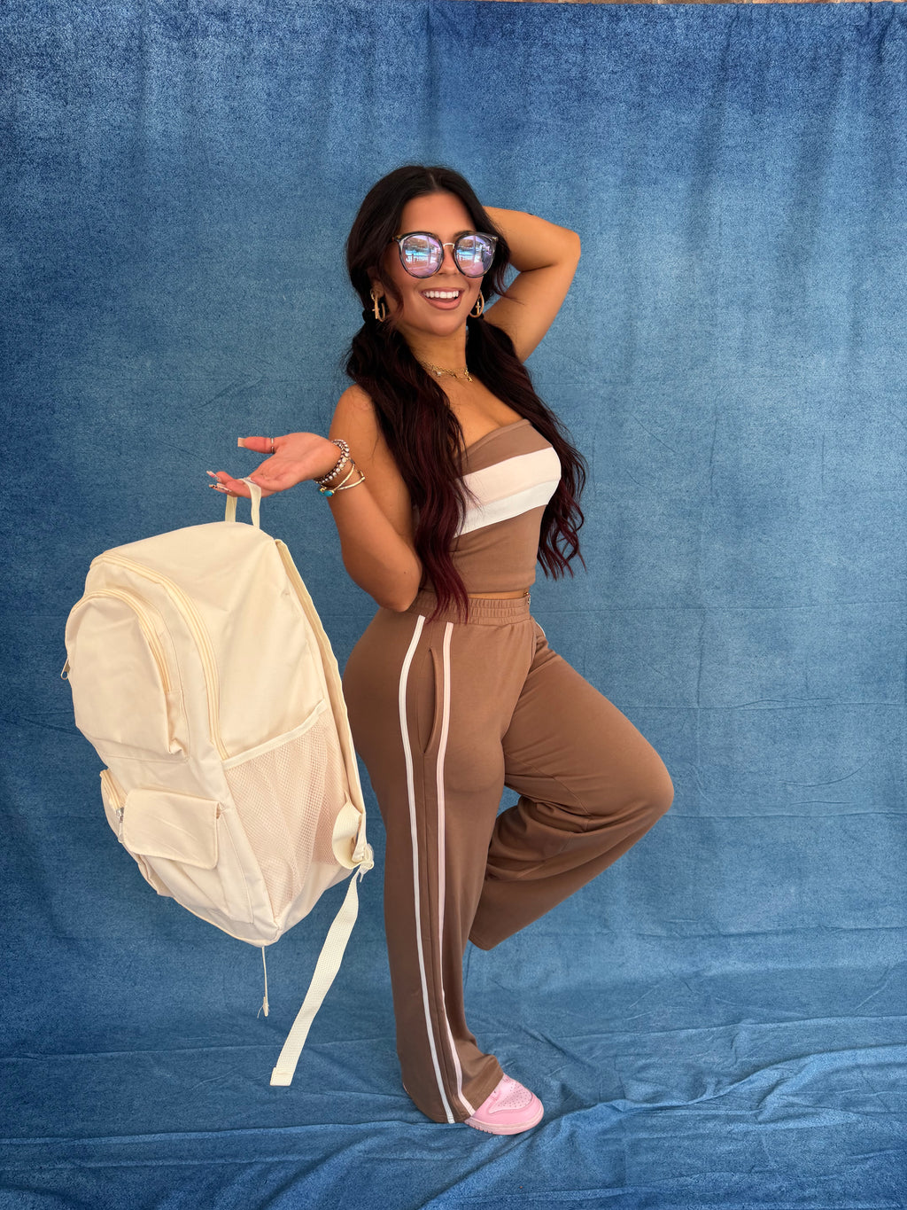 Be Competitive Set in Brown PANT ONLY