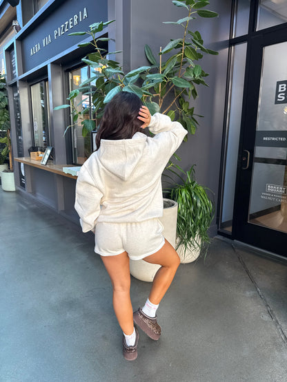 So Fetch Low Rise Shorts in Oat