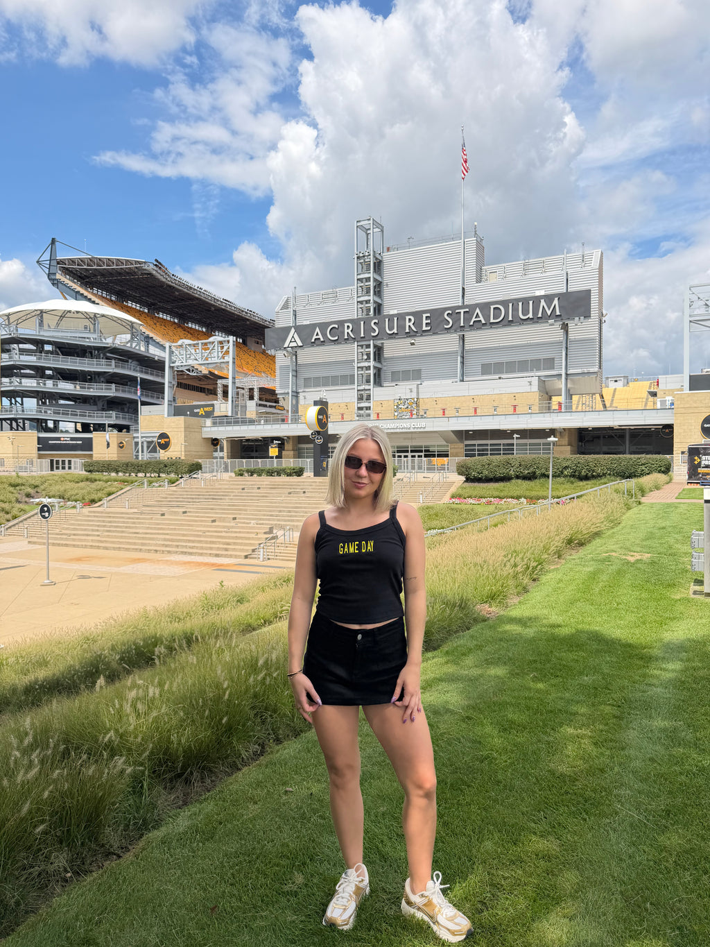 Black & Gold Tank: Gameday FINAL SALE