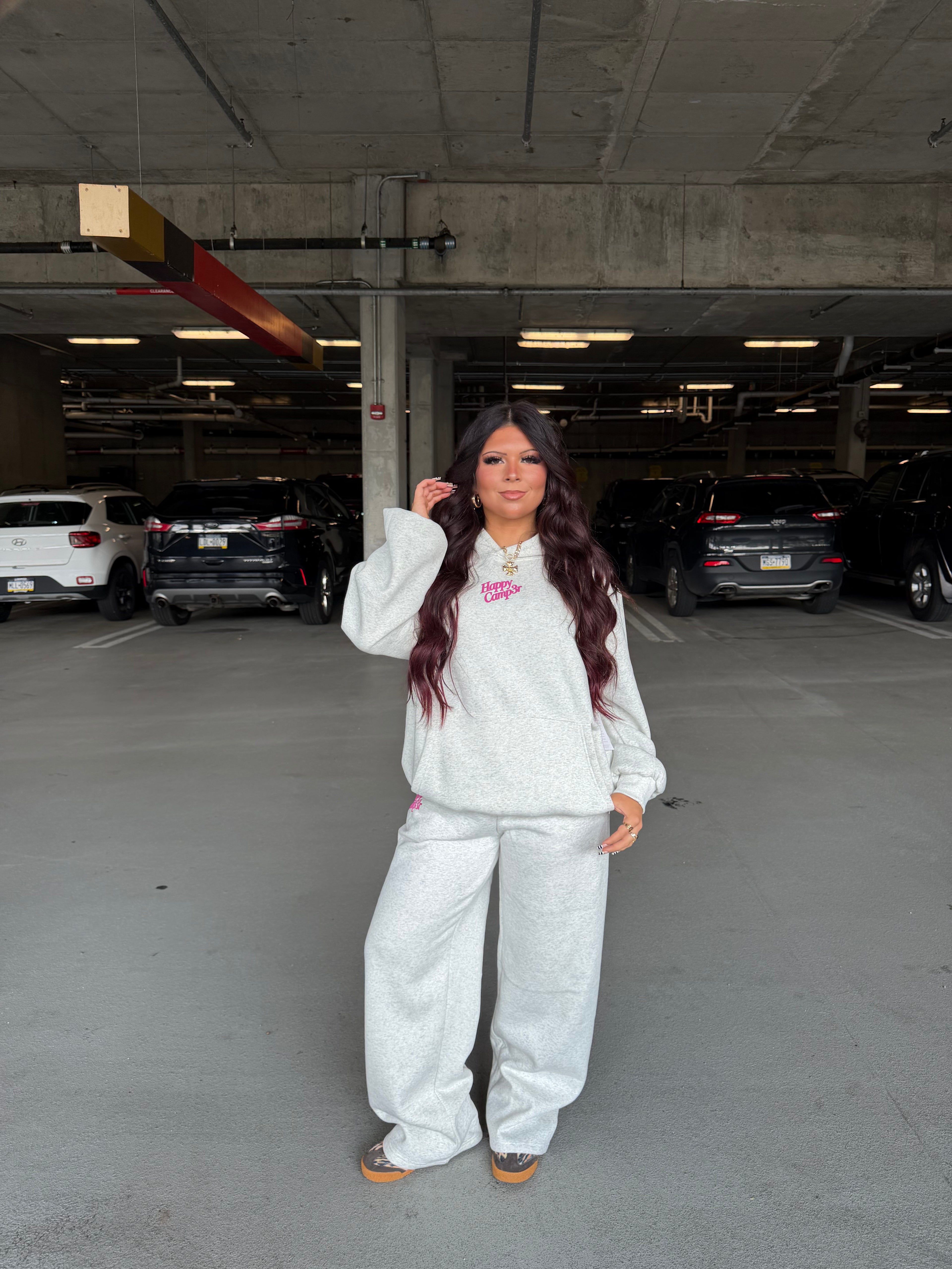 Happy Camp3r Puff Series Pants Heather/Pink