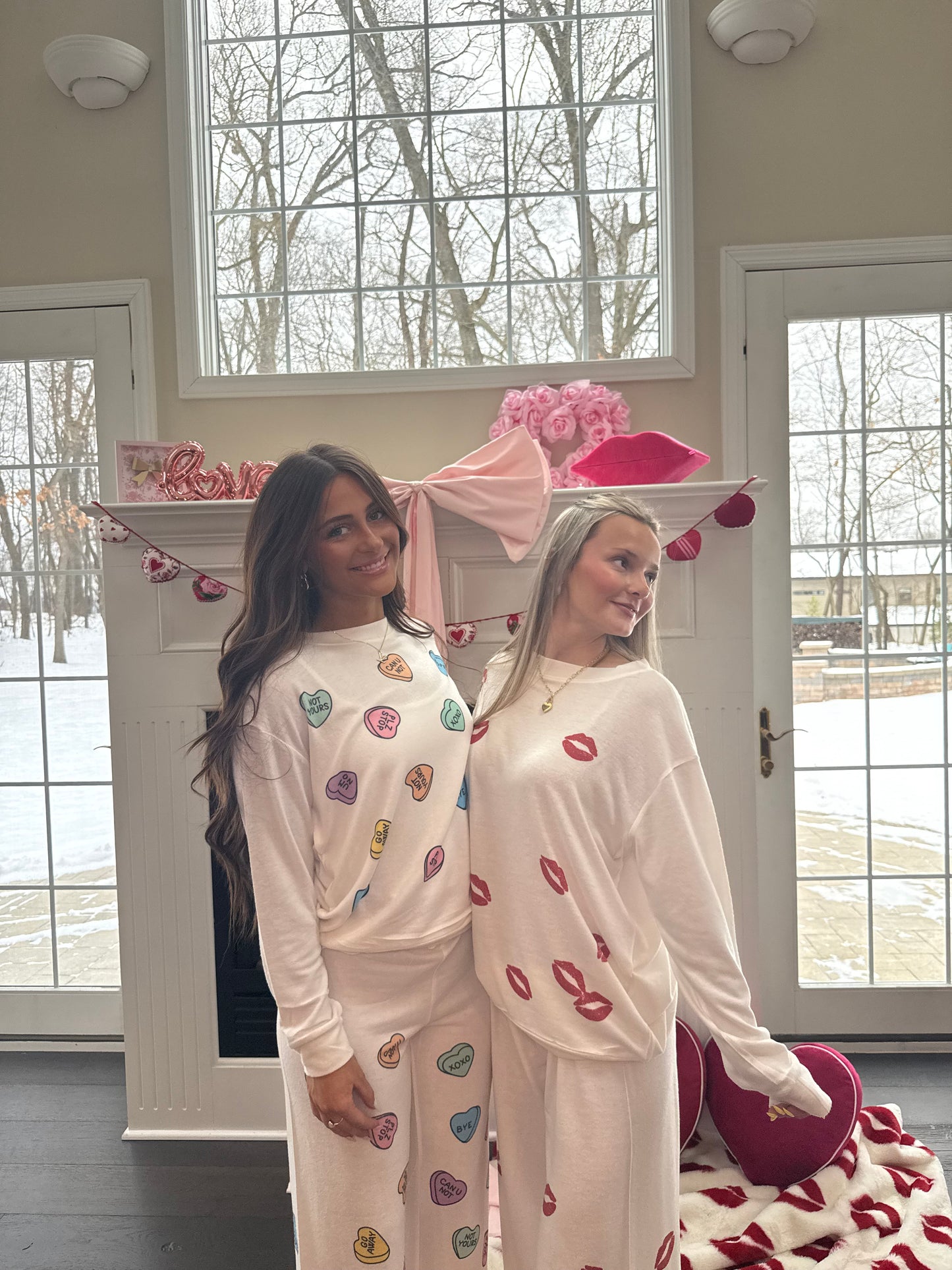 Candy Hearts Ivory Set (SOLD TOGETHER)